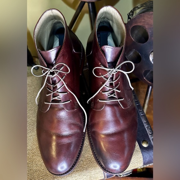 EUC Nisola “Emilio” Chukka Boots Leather Upper Brown/Cordovan Size 11 - Picture 8 of 16